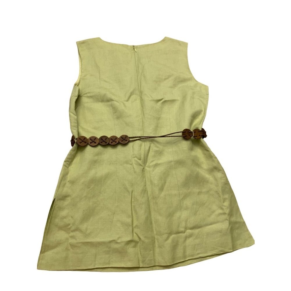 NWT Coldwater Creek Leather Belted Tunic Top Size 8 Petite NEW